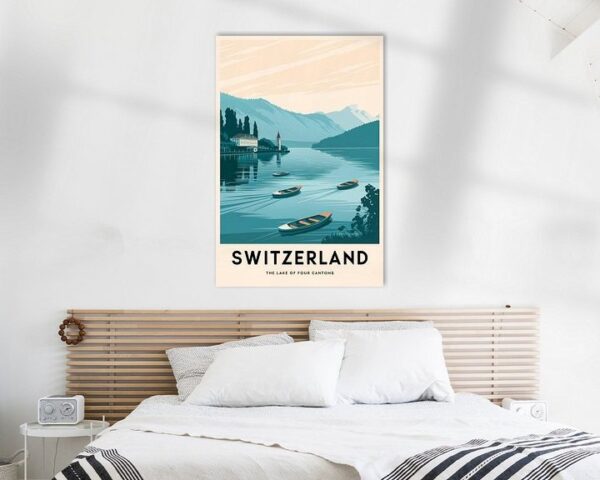 Switzerland Vintage Travel Poster