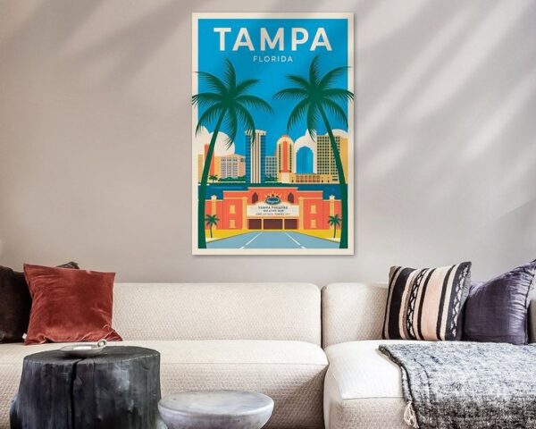 Tampa, Florida Vintage Travel Poster