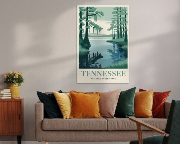 Tennessee Vintage Travel Poster