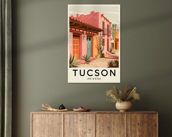 Tucson, Arizona Vintage Travel Poster