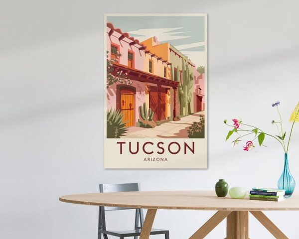 Tucson, Arizona Vintage Travel Poster