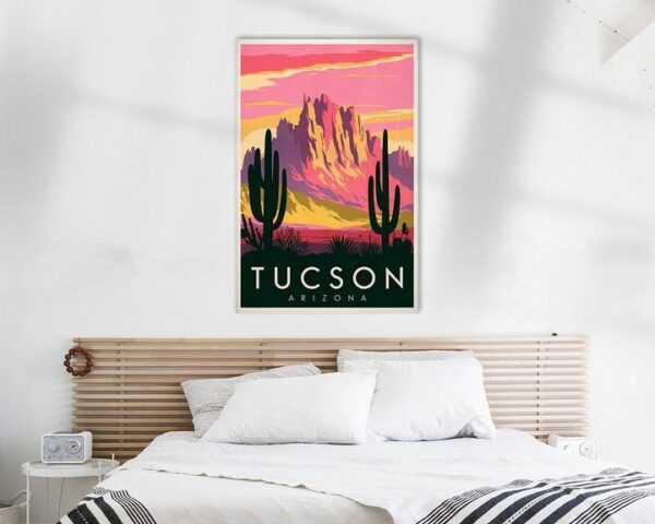 Tucson, Arizona Vintage Travel Poster