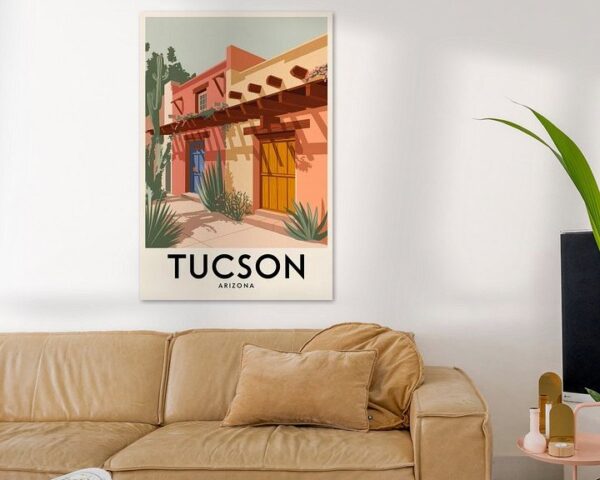 Tucson, Arizona Vintage Travel Poster