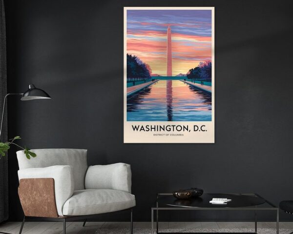 Washington, D.C. Vintage Travel Poster