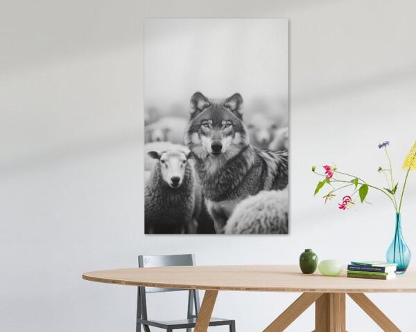 Wolf in der Herde