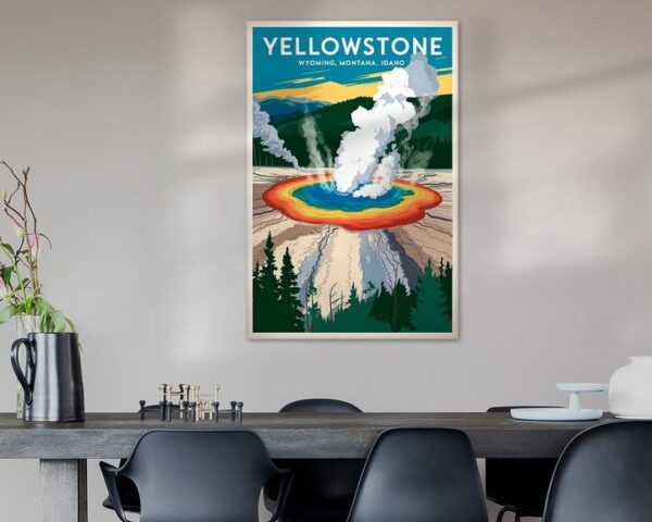 Yellowstone Vintage Travel Poster