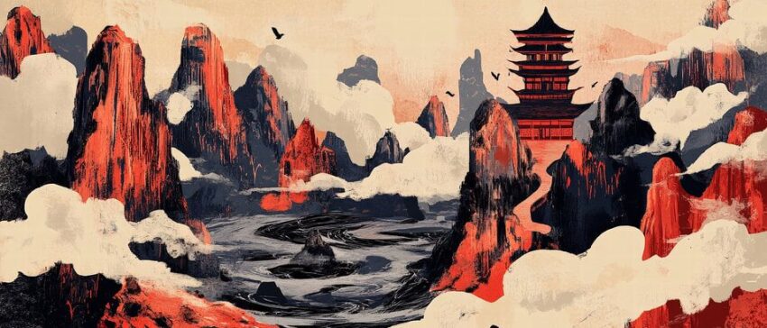 Asiatische Landschaft