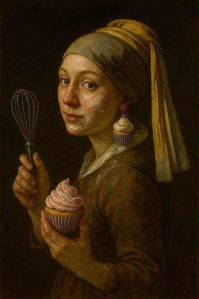 Das Mädchen mit dem Cupcake und dem Perlenohrring