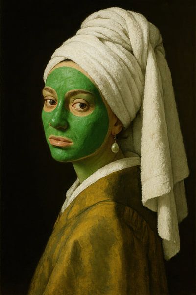 Das Mädchen mit dem Perlenohrring in modernem Stil